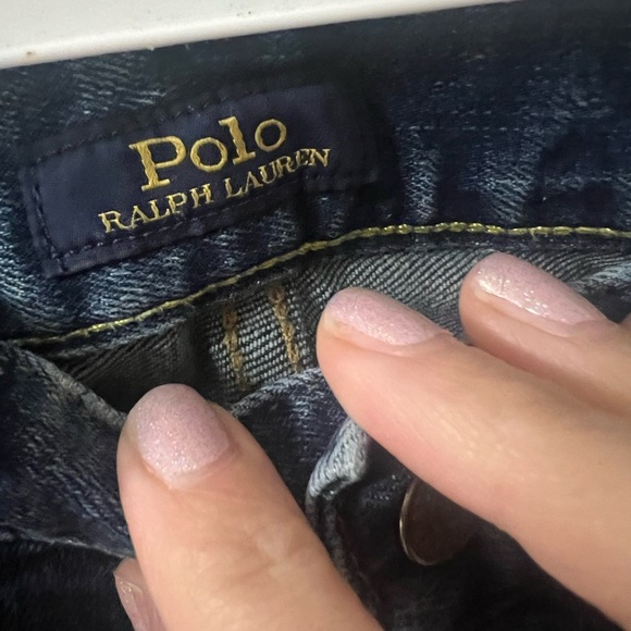 Men's Polo Ralph Lauren Slim Straight Blue Jeans - Picture 4 of 7